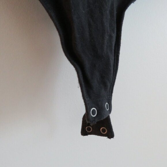 ABERCROMBIE & FITCH Black Mesh Top Sleeveless Bodysuit Minimalist Stretch - Sz S - Picture 3 of 13